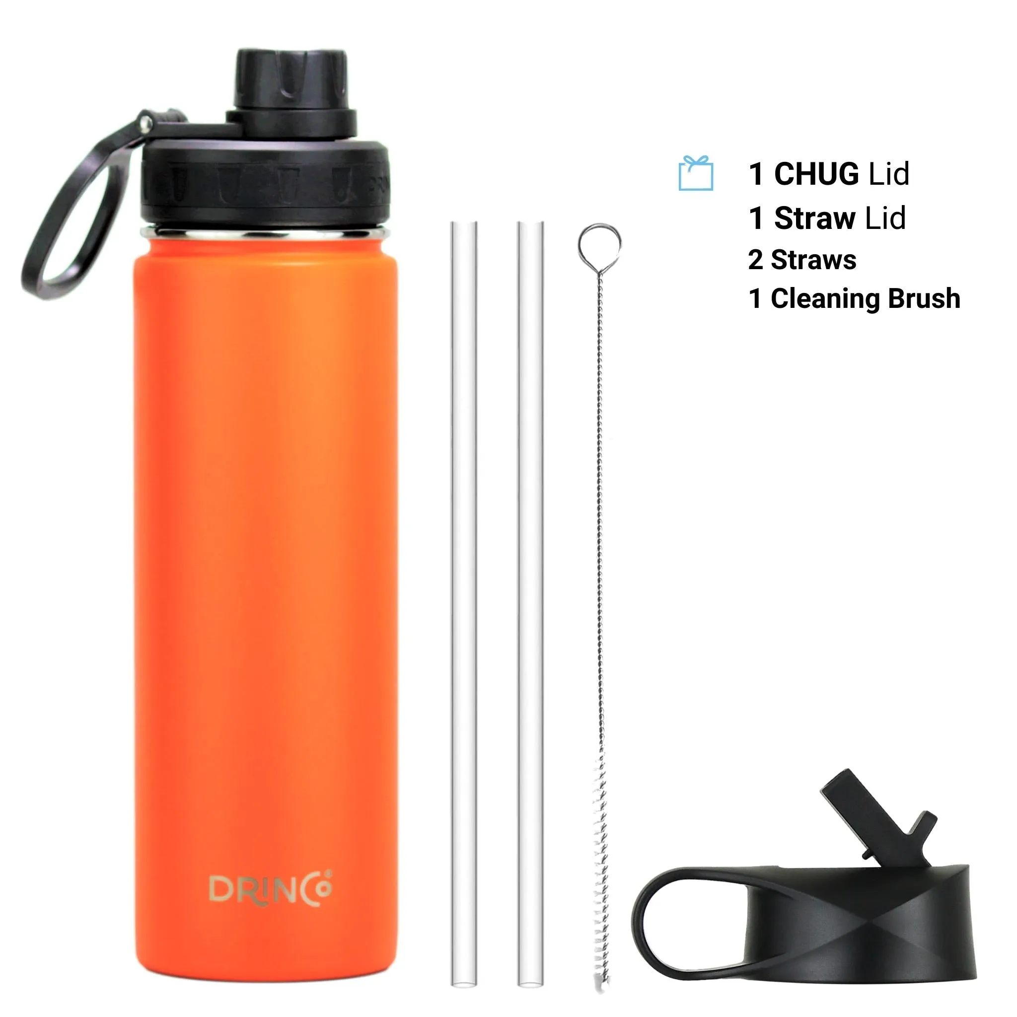 🍊 Citrus Rush | DRINCO® 22oz Stainless Steel Sport Bottle