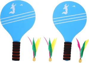 1 Set Badminton Racket and Shuttlecock Set with Carry Bag for Indoor and Outdoor Fun Versatile Paddles for Beach and Backyard Games