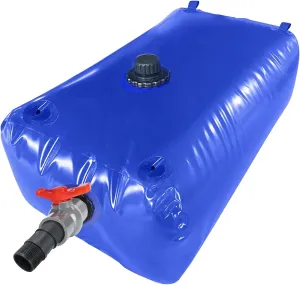 1000L Large Capacity Water Storage Containers/Bladders, Foldable Portable Water Tank with Valves, Overflow Kit & 4 Pull Rings for Mountaineering, Garden Irrigation, Agricultural Irrigation Outdoor b