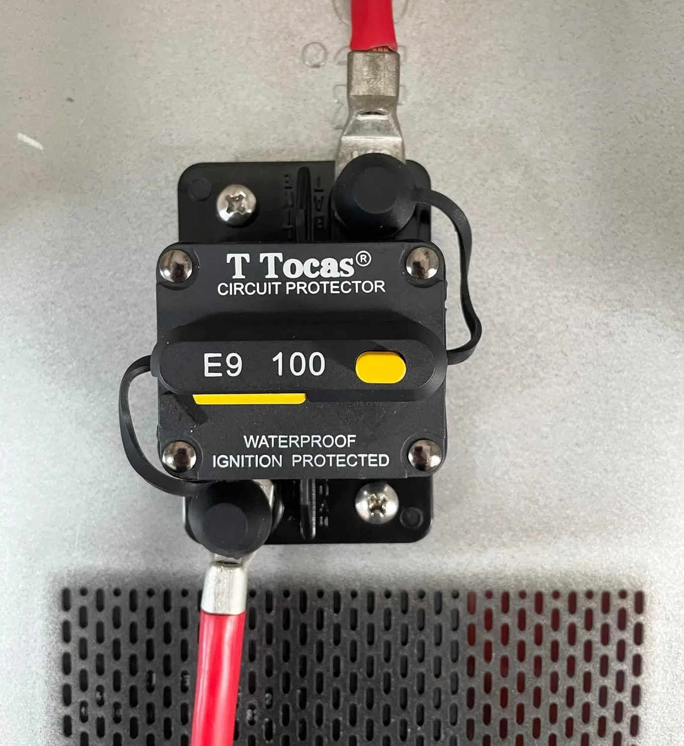100A Amp Circuit Breaker UL Certified for Boat Trolling Motor Marine ATV Vehicles Stereo Audio Battery Solar System with Manual Reset Switcher 100 amp Waterproof DC 12V-48V (100a)