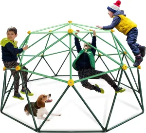 10FT Dome Climber for Kids 3-8- Heavy Duty 1000LB Capacity Jungle Gym