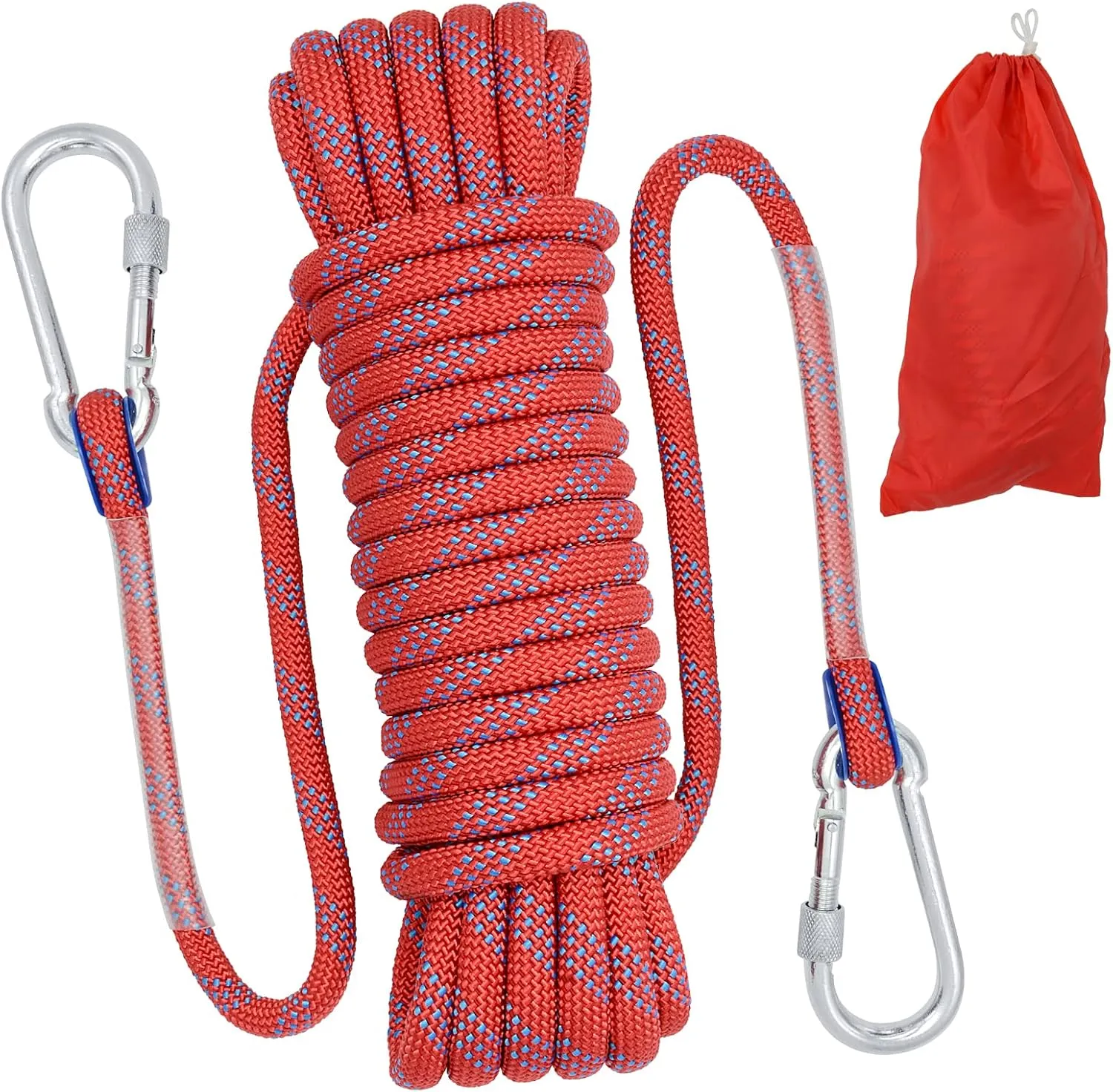 10mm Climbing Rope Outdoor Static Rock Climbing Rope, Escape Rope, Ice Climbing Equipment, Fire Safety Rescue Rope 10M(32ft) 20M(64ft) 30M(96ft)