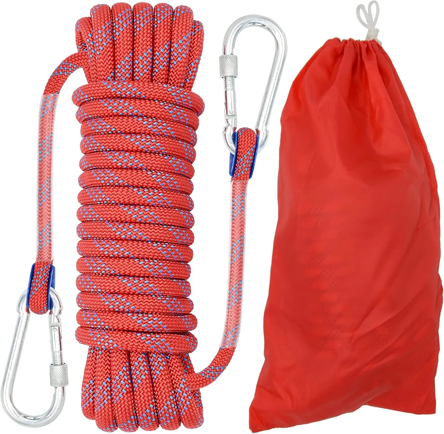 10mm Climbing Rope Outdoor Static Rock Climbing Rope, Escape Rope, Ice Climbing Equipment, Fire Safety Rescue Rope 10M(32ft) 20M(64ft) 30M(96ft)