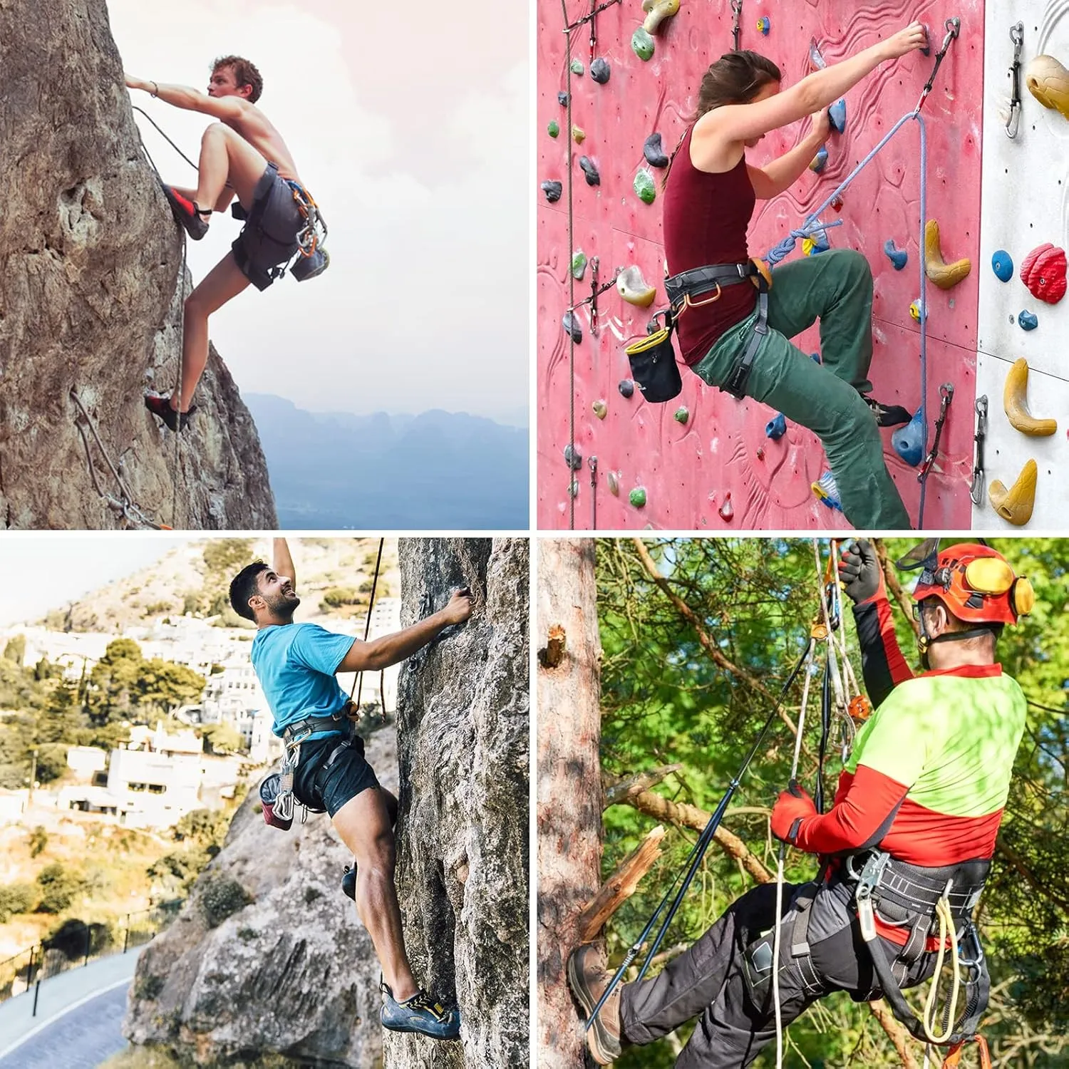10mm Climbing Rope Outdoor Static Rock Climbing Rope, Escape Rope, Ice Climbing Equipment, Fire Safety Rescue Rope 10M(32ft) 20M(64ft) 30M(96ft)