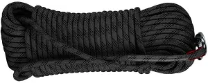 10mm Static Rope Camping Safety Rope 1100kg High Strength Safety Rope For Working At Height Climbing Equipment For Rappelling,Caving, Indoor Outdoor Camping ( Color : Black , Size : 10mm x 110m )