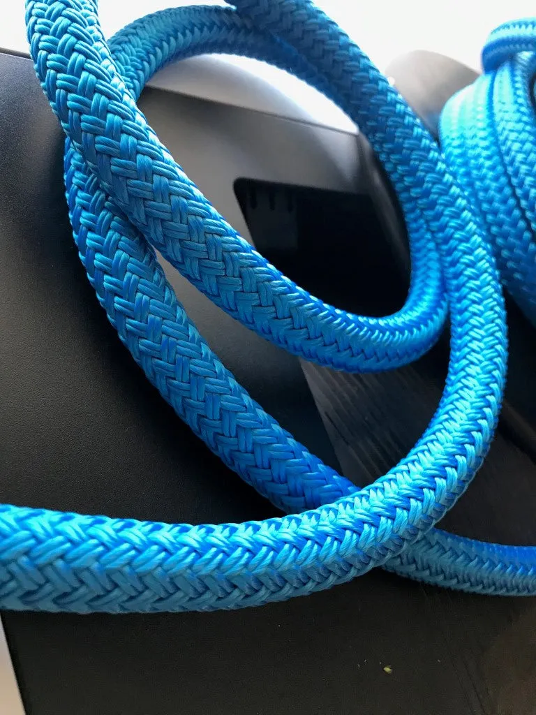 14mm Blue Polyester Rope – Heavy-Duty Double Braid