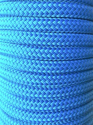 14mm Blue Polyester Rope – Heavy-Duty Double Braid