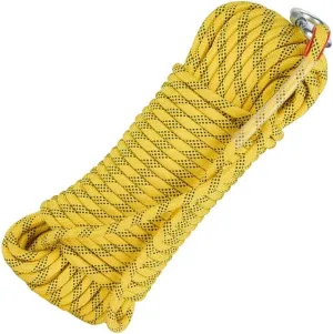 14mm Outdoor Indoor Workout Rope, 10~200m Static Rock Escape Rope for Ice Climbing Equipment, Fire Safety Rescue Rope (Color : Yellow, Size : 14mm x 150m)