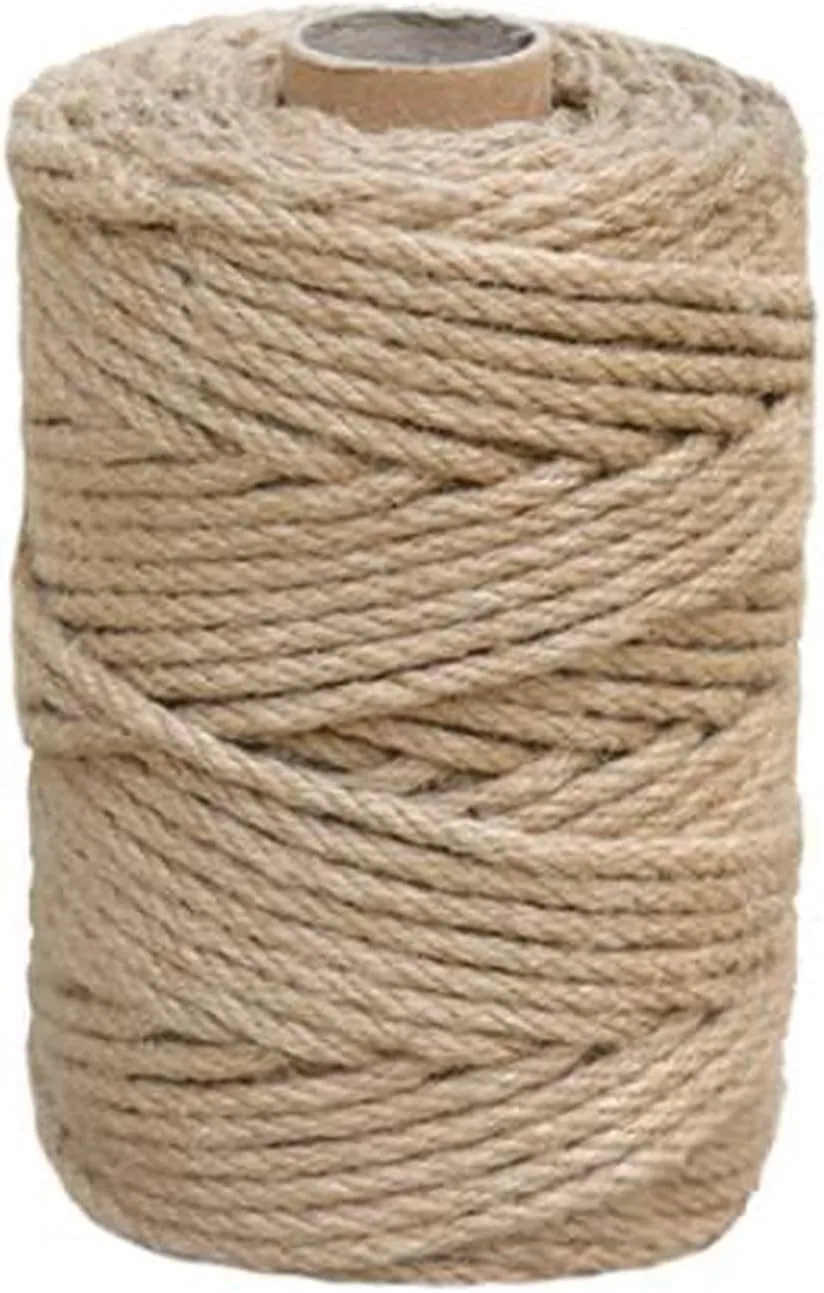1/5 inch (5mm) x 328 ft (100Meter) Natural Sisal Hemp Rope Heavy Duty Thick Twine for Cat Scratcher Post Tree, Garden, Binding, Crafts Packing Material
