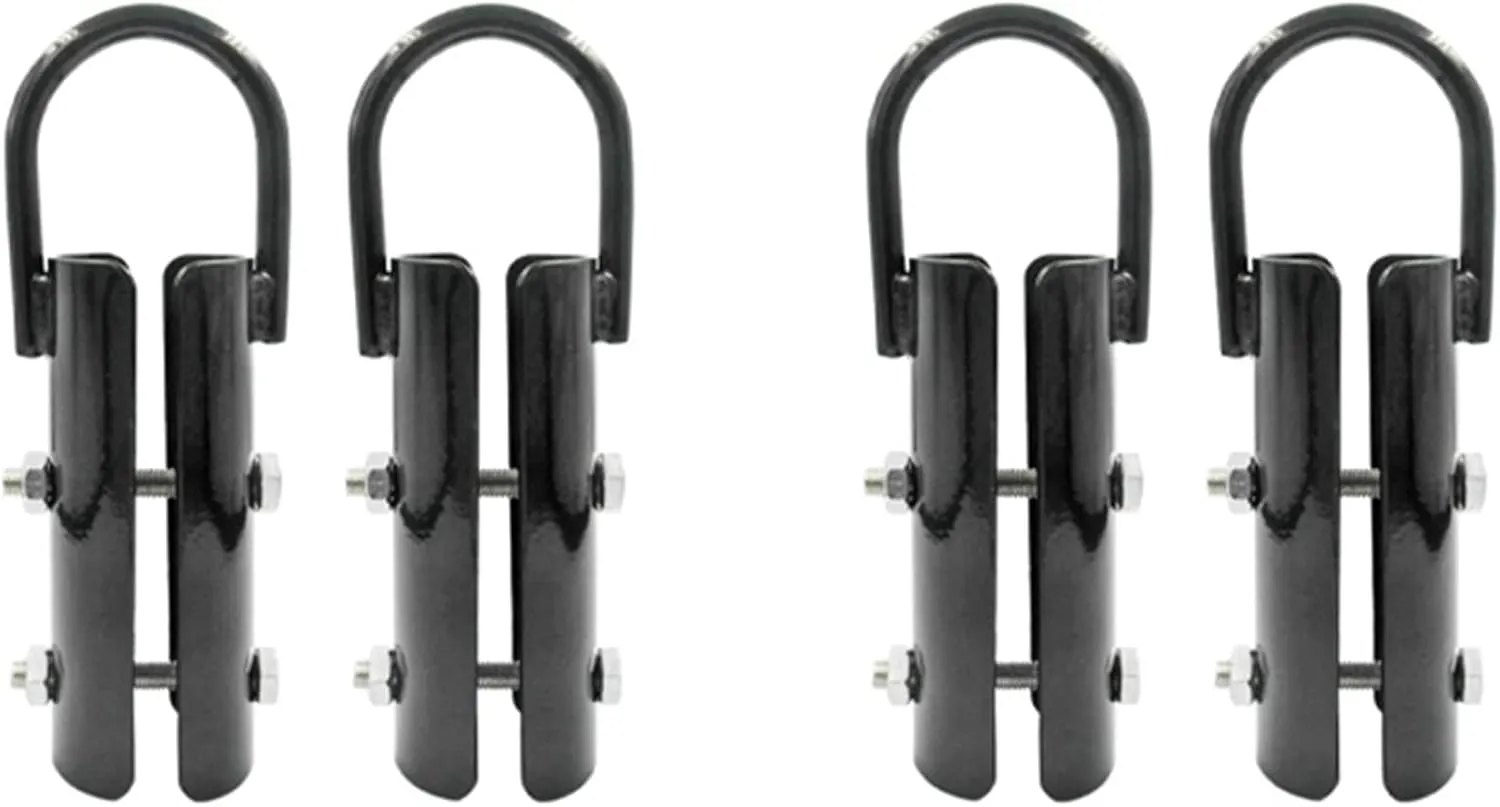 1.5 Inch Clamp,4 Sets Rope Climb Clasp Workout Rig Attachment Hook for Rope Climbing Gym Strength Training