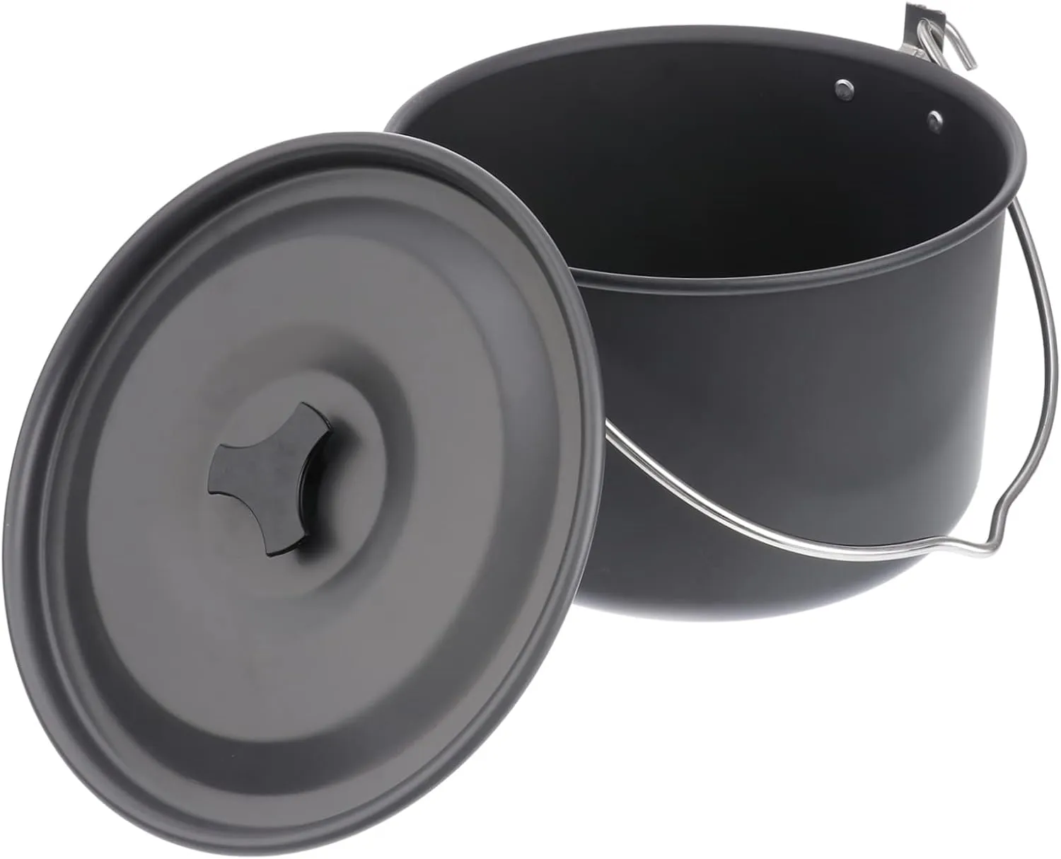 1Pc Outdoor Hanging Pot Portable Non Stick Camping Cookware for People Lightweight and Durable Backpacking Cooking Utensil for Hiking and Outdoor Cooking