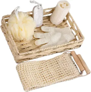 1Set Bathing Tool Set Portable Exfoliating Scrubber and Foot File for Spa Experience Compact Design with Handle for Easy Use and Deep Cleansing Bath Supplies