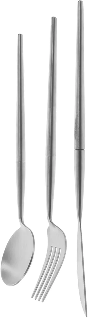1set Stainless Steel Camping Cutlery Detachable Fork Spoon Kit for Outdoor Use Reusable Tableware for Picnics and Camp Cooking Ergonomic Design Portable and Easy to Store