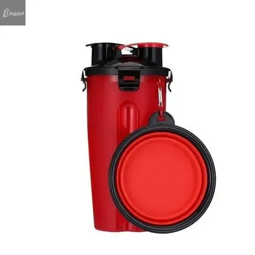 2 in 1 Dog Drinking Water Bottle with Bowls
