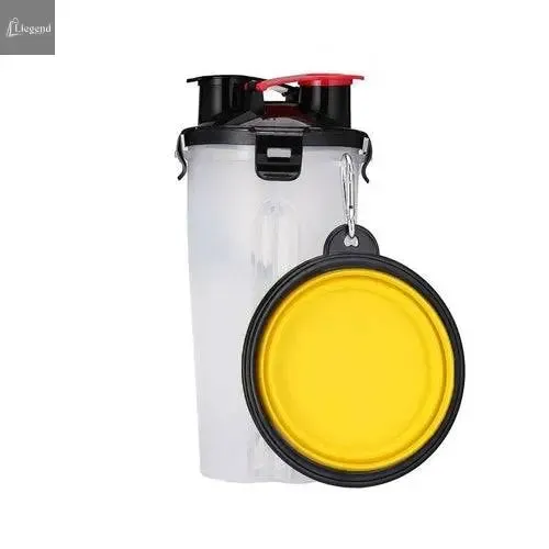 2 in 1 Dog Drinking Water Bottle with Bowls