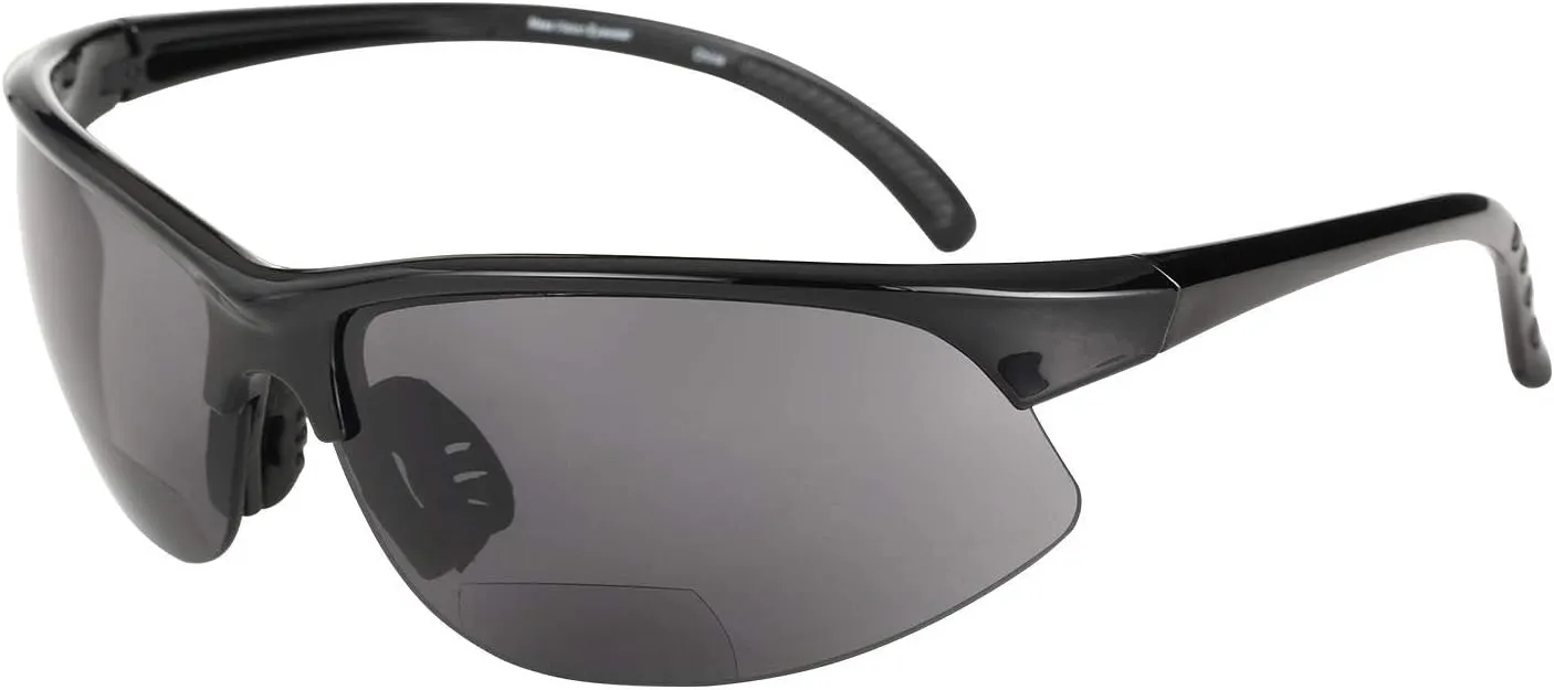 2 Pair of Bifocal Sport Wrap Reading Sunglasses, Outdoor Sun Readers for Men and Women