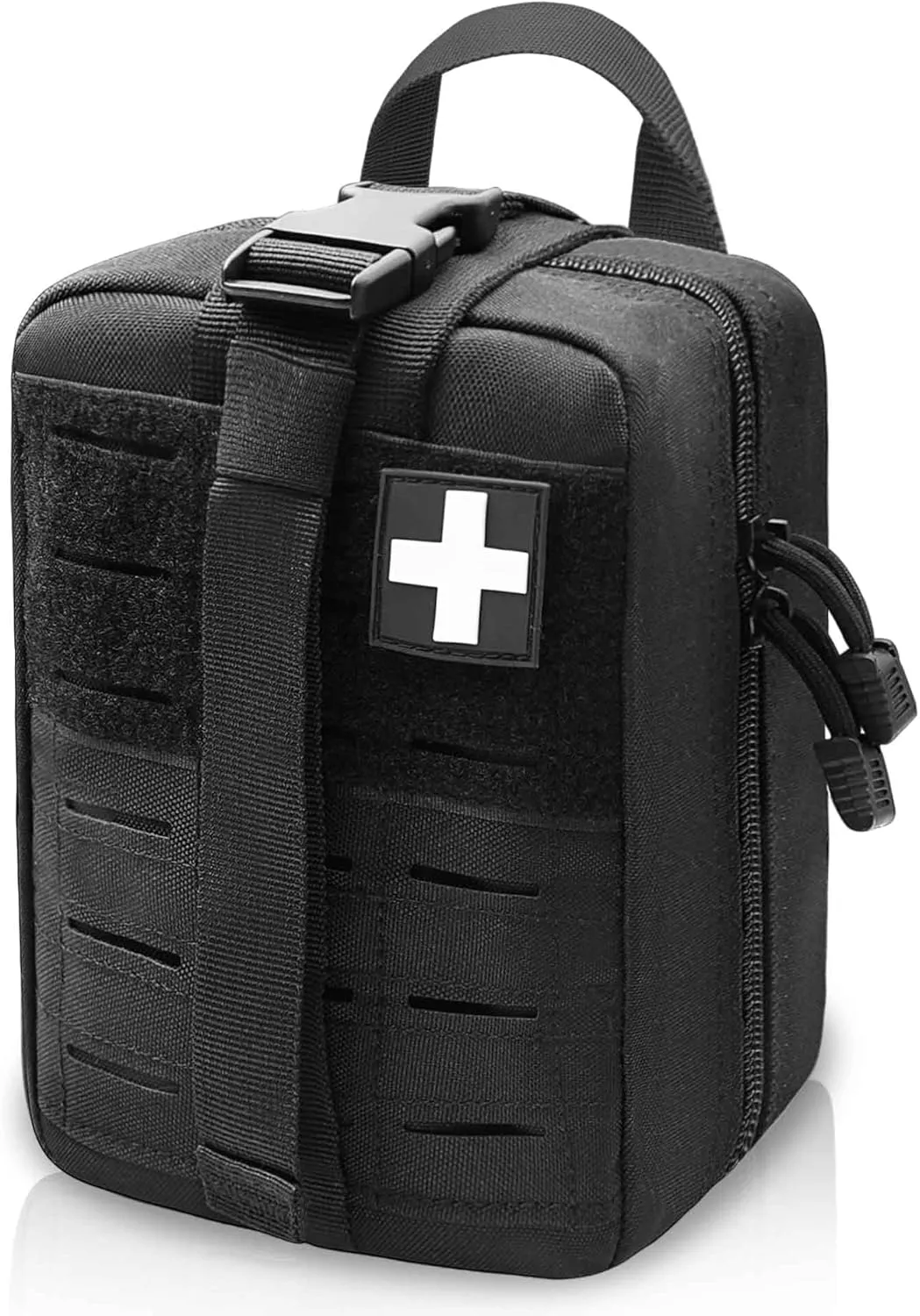 2 PCS Upgrade 1000D Laser Cut Molle IFAK Pouch Rip Away, Tactical First Aid Kit Medical Pouch for Duty Belt