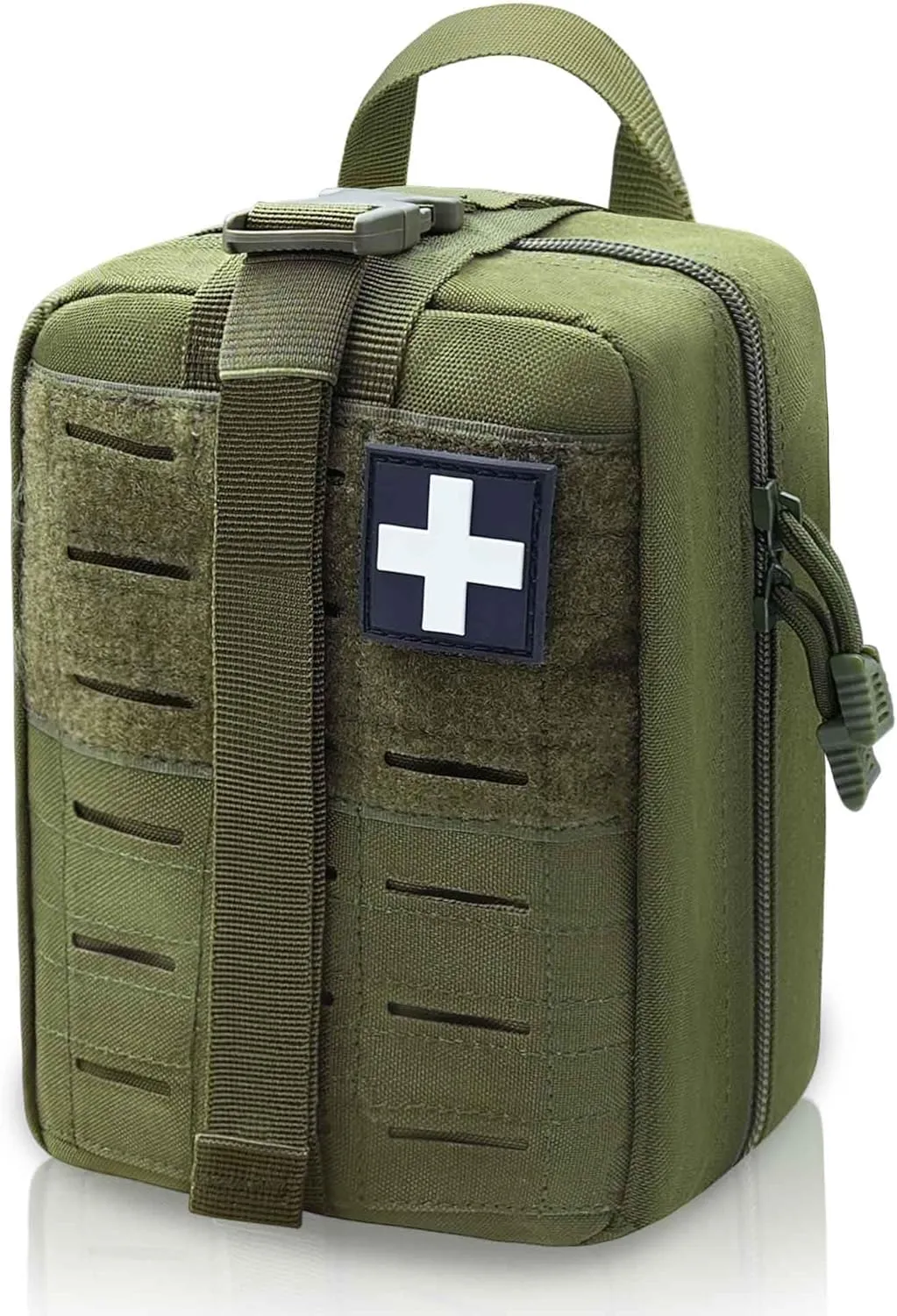 2 PCS Upgrade 1000D Laser Cut Molle IFAK Pouch Rip Away, Tactical First Aid Kit Medical Pouch for Duty Belt