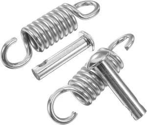 2 Sets Heavy Duty Swing Hanger with Pin Set Steel 360° Swivel Hooks Suspension Hooks Extension Springs for Wooden Concrete Swing Hammock Chair Porch Swings Gym Rope
