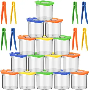 24 Pack Insect Bug Viewer Kit for Kids with Tweezers Explorer Outdoor Set Bug Catcher Containers for Insects Magnifying Insect Box Observation Kit for Science Nature Exploration Collecting
