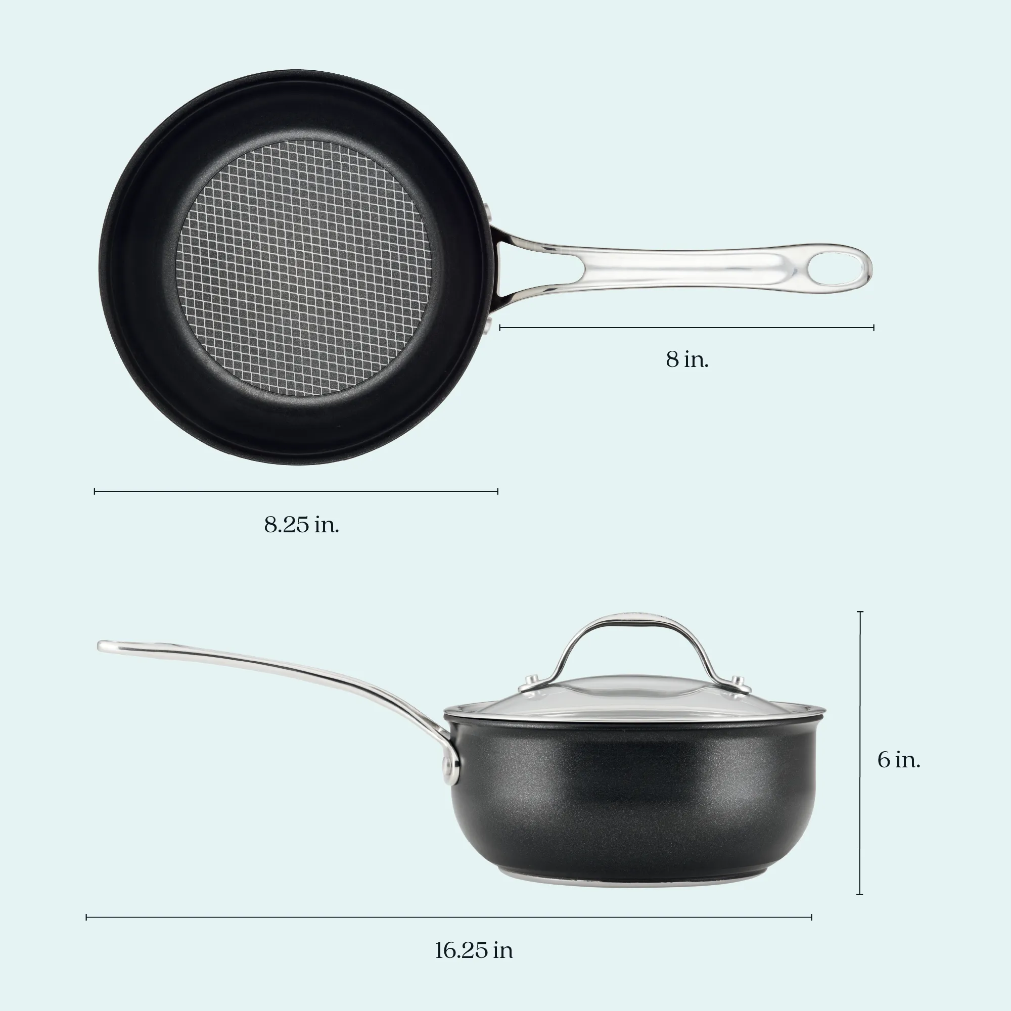 2.5-Quart Hybrid Nonstick Saucier Pan
