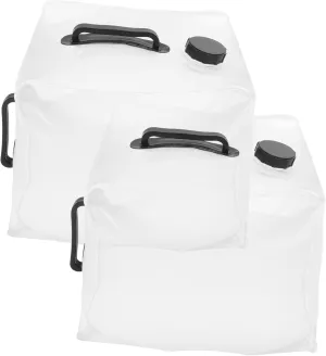 2pcs Collapsible Water Jugs Large Capacity Outdoor Camping Water Storage Bucket Portable Container for Vehicle Hiking