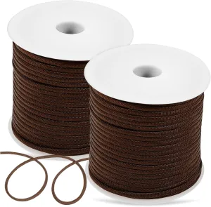 2Rolls Heavy Duty para Cords Survival Rope for Camping Hiking Backpacking Weather Resistant Outdoor Use Durable and High Tenacity Utility Cord