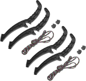 2Sets Ski Board Brake Handle Accessories Slip Sled Brake Lever for Outdoor Skiing Plastic Replacement Parts for Ski Experience