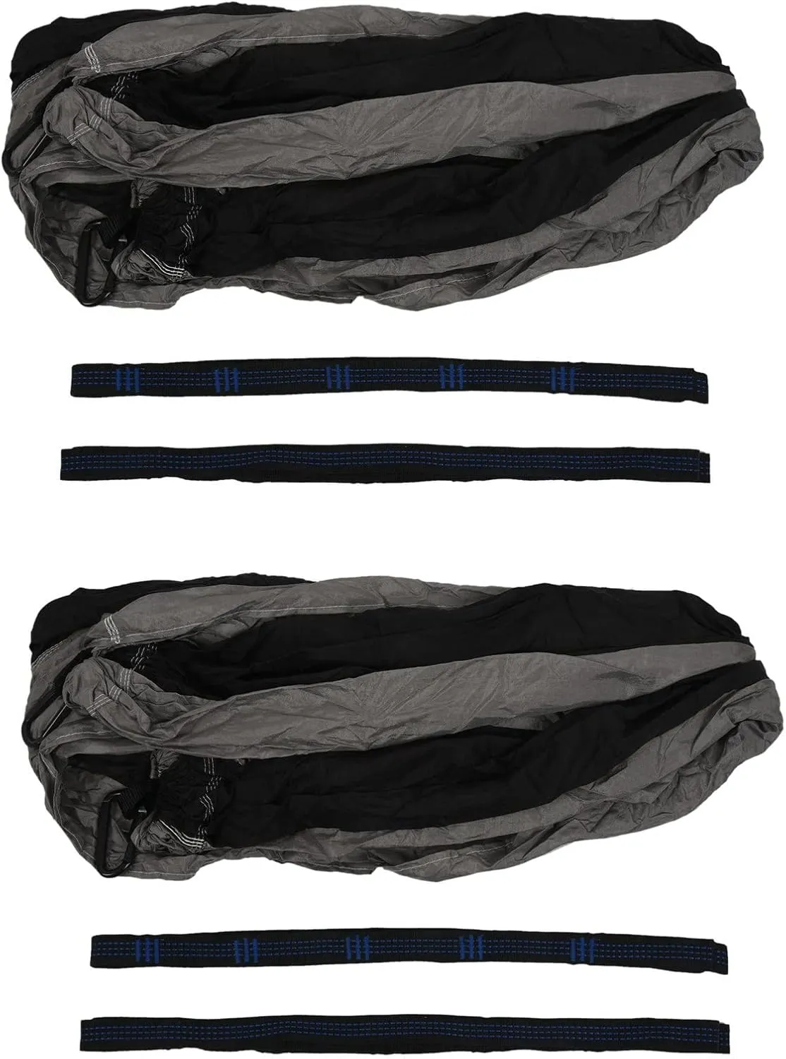 2X Camping Hammock Double Single Hammock with Hanging Ropes for Backpacking Hiking Travel Beach Garden