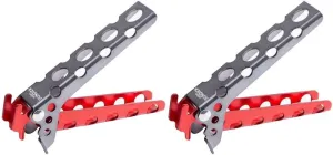 2X Pot Clip Gripper Holder - Weight Aluminum Cookware Lifter Kit for Outdoor Camping and Picnic Cooking - Portable Oven Tool for Pans and Pots