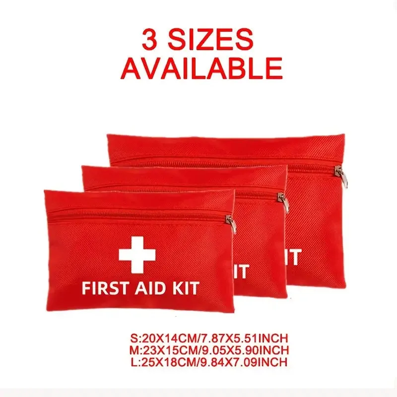 3-Pack: First Aid Kit Bags Nurse Red Medical Tools Bag