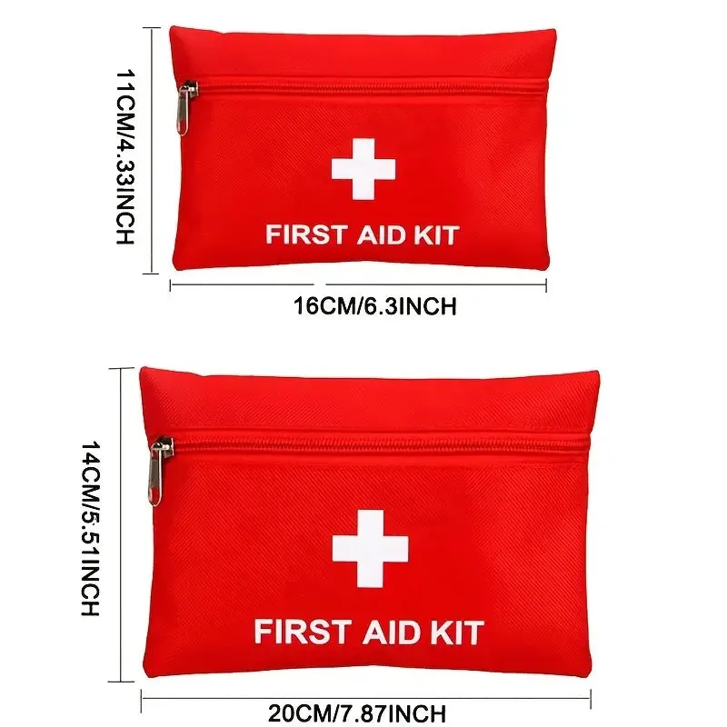 3-Pack: First Aid Kit Bags Nurse Red Medical Tools Bag