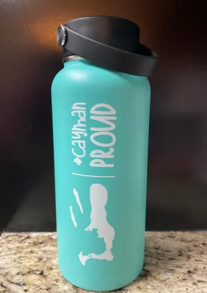 32oz Insulated Water Bottle - Aqua