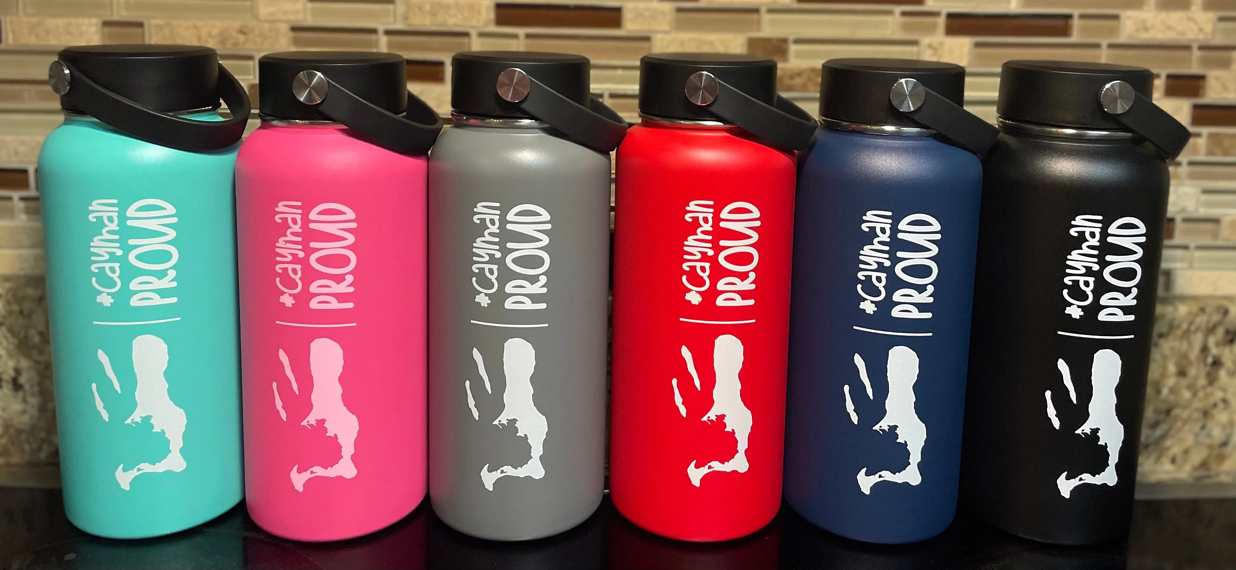 32oz Insulated Water Bottle - Aqua