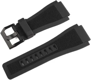 33mm*24mm Black Blue Silicone Rubber Watchband Pin Clasp Diver Resin Strap BR01 BR03 Watch BR