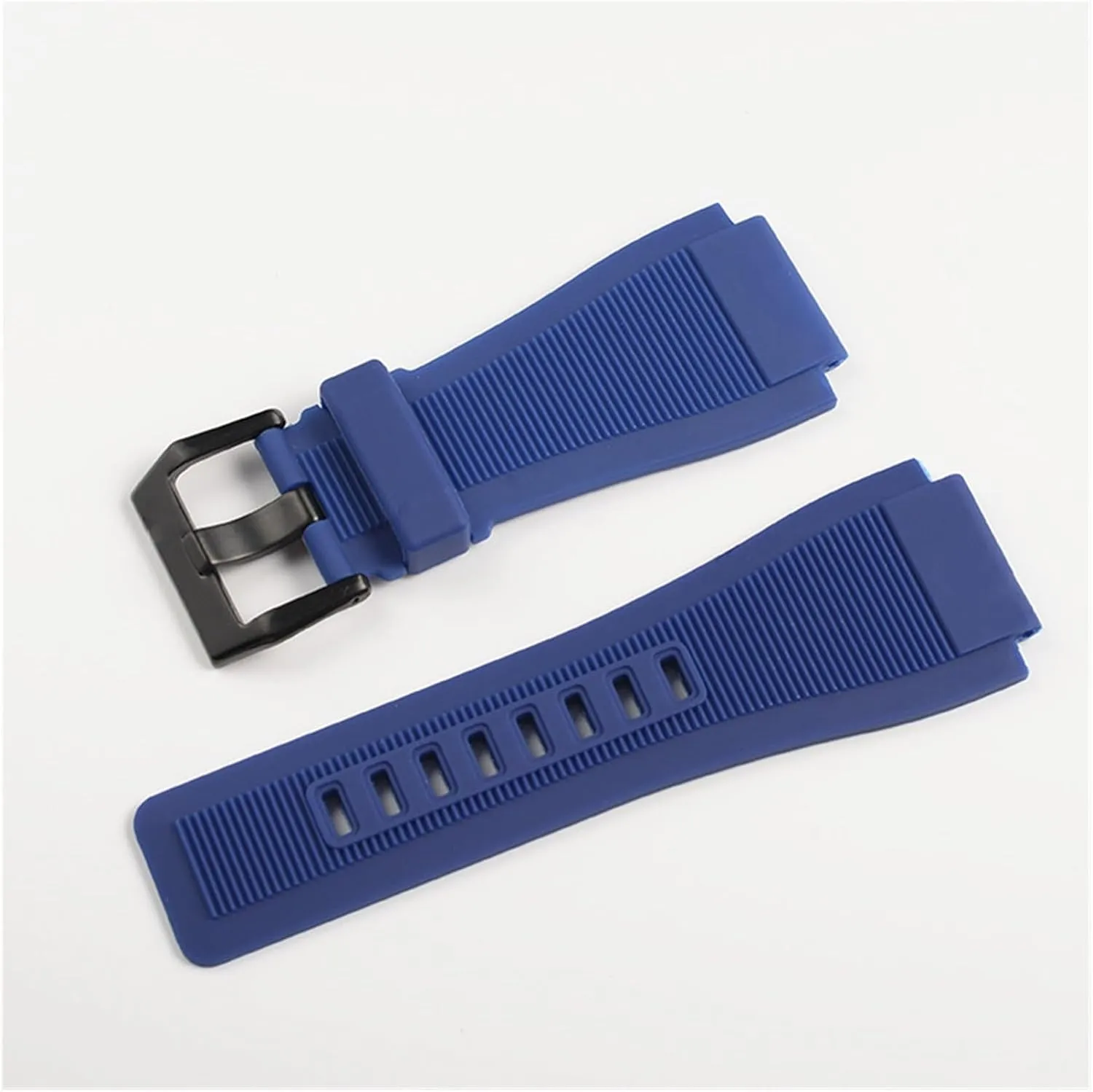33mm*24mm Black Blue Silicone Rubber Watchband Pin Clasp Diver Resin Strap BR01 BR03 Watch BR