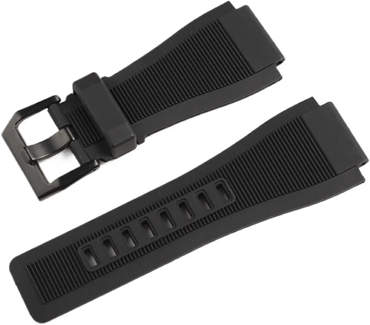 33mm*24mm Black Blue Silicone Rubber Watchband Pin Clasp Diver Resin Strap BR01 BR03 Watch BR