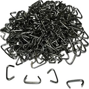 3/4 Inch Stainless Steel Hog Rings (320 Count Bag, 12oz) - Blunt Tip - Made in USA