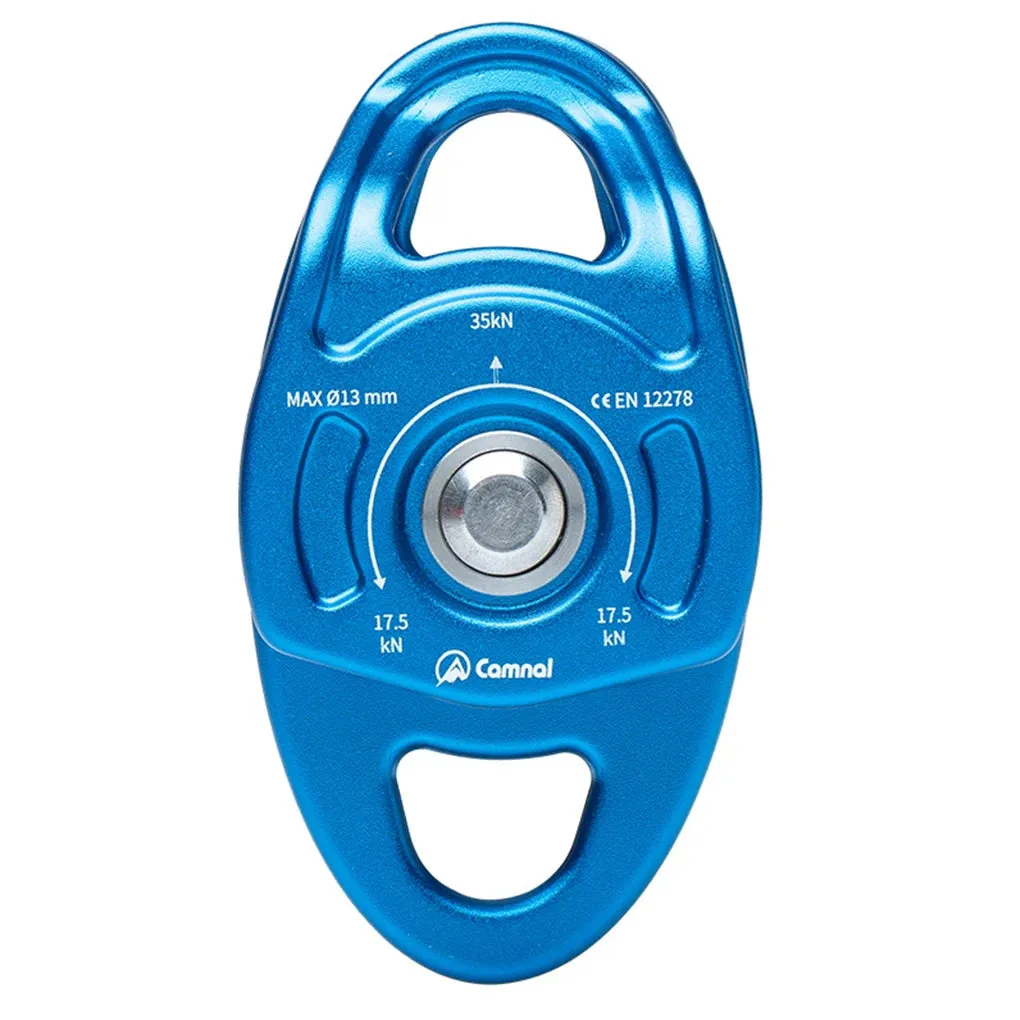 35KN Double Pulley – Professional Twin Sheave Climbing Pulley for Rigging & Hauling
