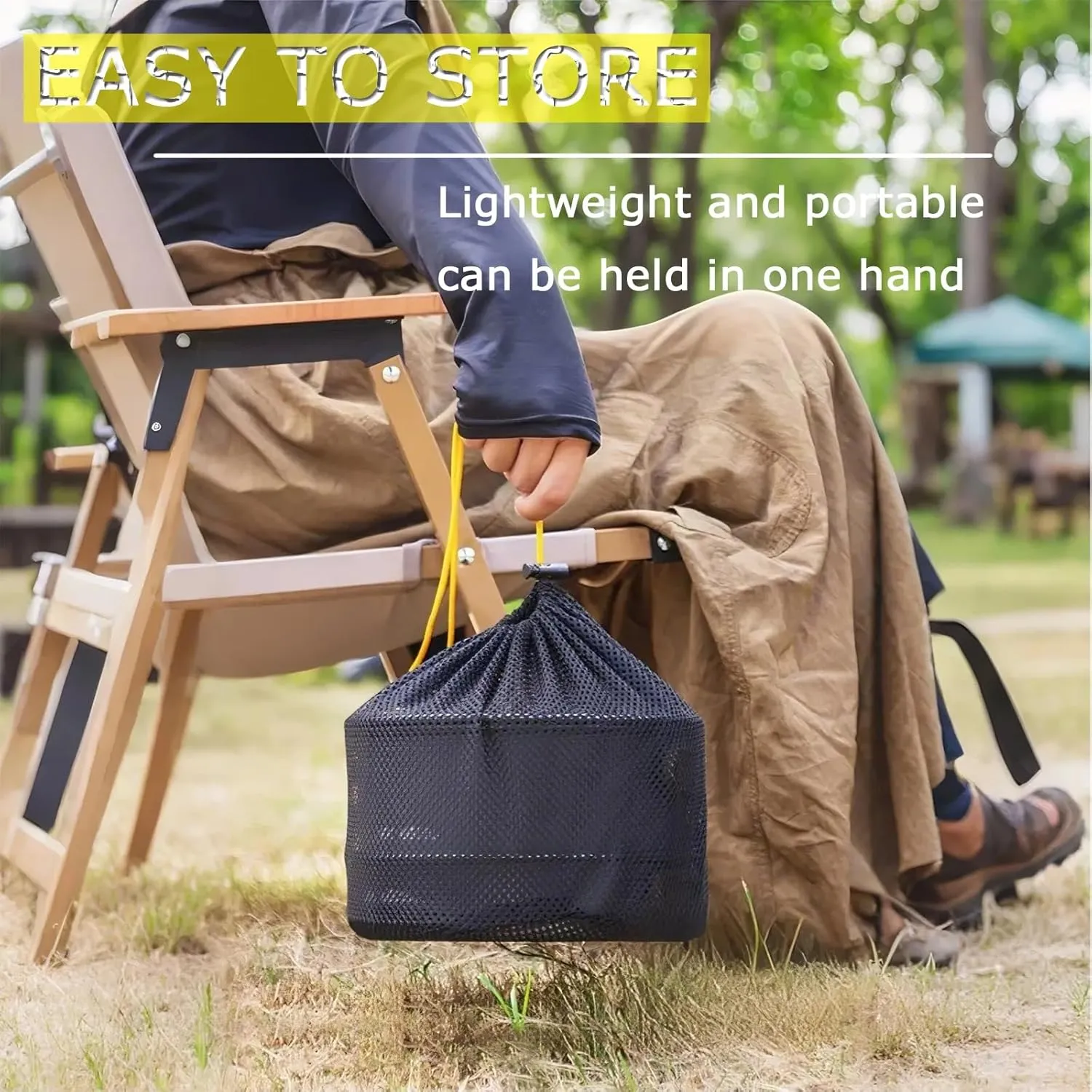 3L Large Capacity Outdoor Camping Pot, Multifunctional Foldable Frying Pan, Five-in-one Portable Aluminum Alloy Cookware Set