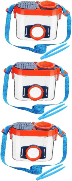 3sets Insect Viewer Set Lightweight and Portable Observation Box for Boy Girl Comprehensive Insect Observation Kit Breathable Design Multi-Magnification and Safe Use for Outdoor