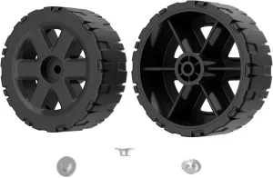4-inch Black High-Strength Silent Wheels for cooler, Compatible with Igloo 5 Gal Beverage Rollers、Ice Cube 60/70 Qt Rollers coolers -2 Pack
