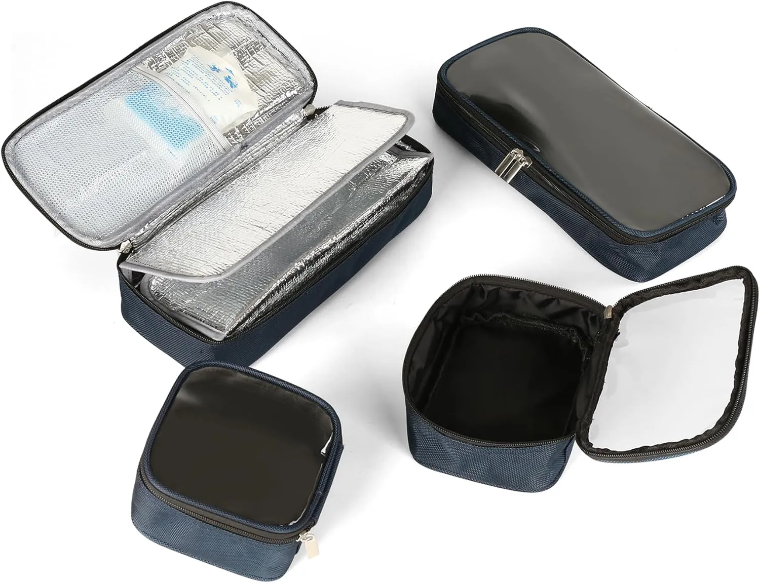 4 Pack First Aid Pouch, Empty Portable Outdoor First Aid Medical Bag Multi-function Emergency Medicine Storage Bag Premium Organizer First Aid Kit Accessory Pouches Medical Pouch for Medical Supplies