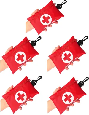 5 Packs Galaxylense 128 Pcs First Aid Kits Small for Survival Emergency Trauma Military Tactical Medical School Office Home Hunting Camping Hiking Traveling Fishing IFAK EMT Bag