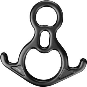 50kN 8 Figure Descender Aluminum Alloy Practical Heavy Duty Belaying and Rappelling Gear for Caving High Altitude Work