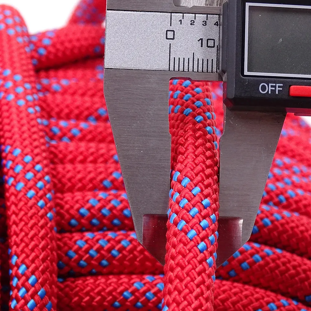 50m Outdoor Static Rock Climbing Rope 10mm Tree Wall Climbing Equipment Gear Survival Fire Escape Rescue Safety Rope 10m 20m 30m