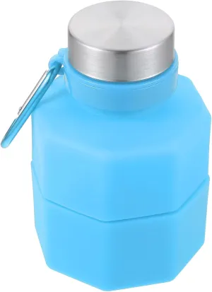 650ml Dumbbell Shape Water Bottle Sports Fitness Bottle Portable Collapsible for Outdoor Activities