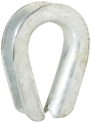 7/8" GHDWRT Galvanized Heavy Duty Wire Rope Thimble
