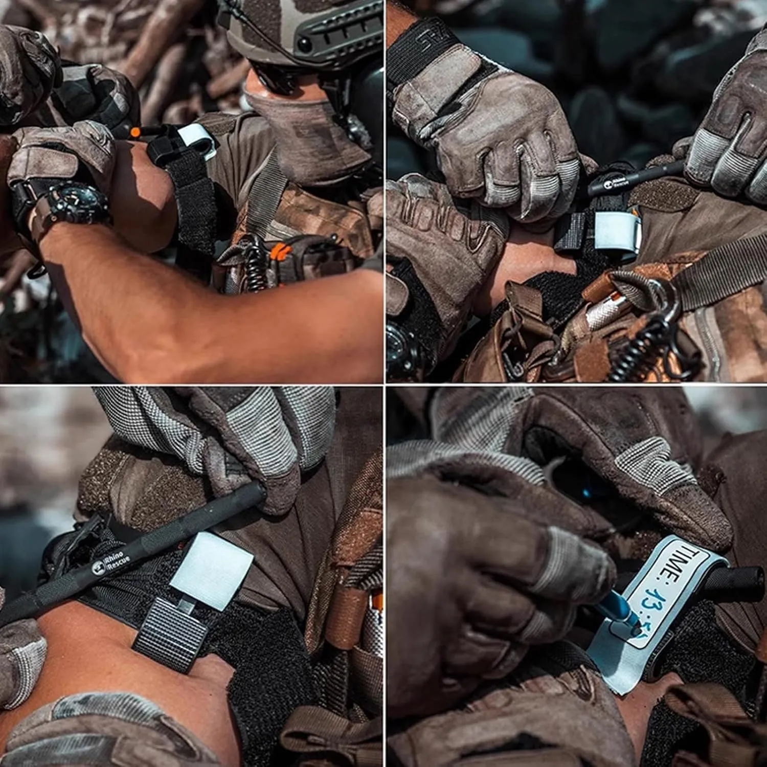 95cm Multifunctional Rotary Tourniquet, Tactical Arterial First Aid Tourniquet Holster Case for Military Outdoor Hunting