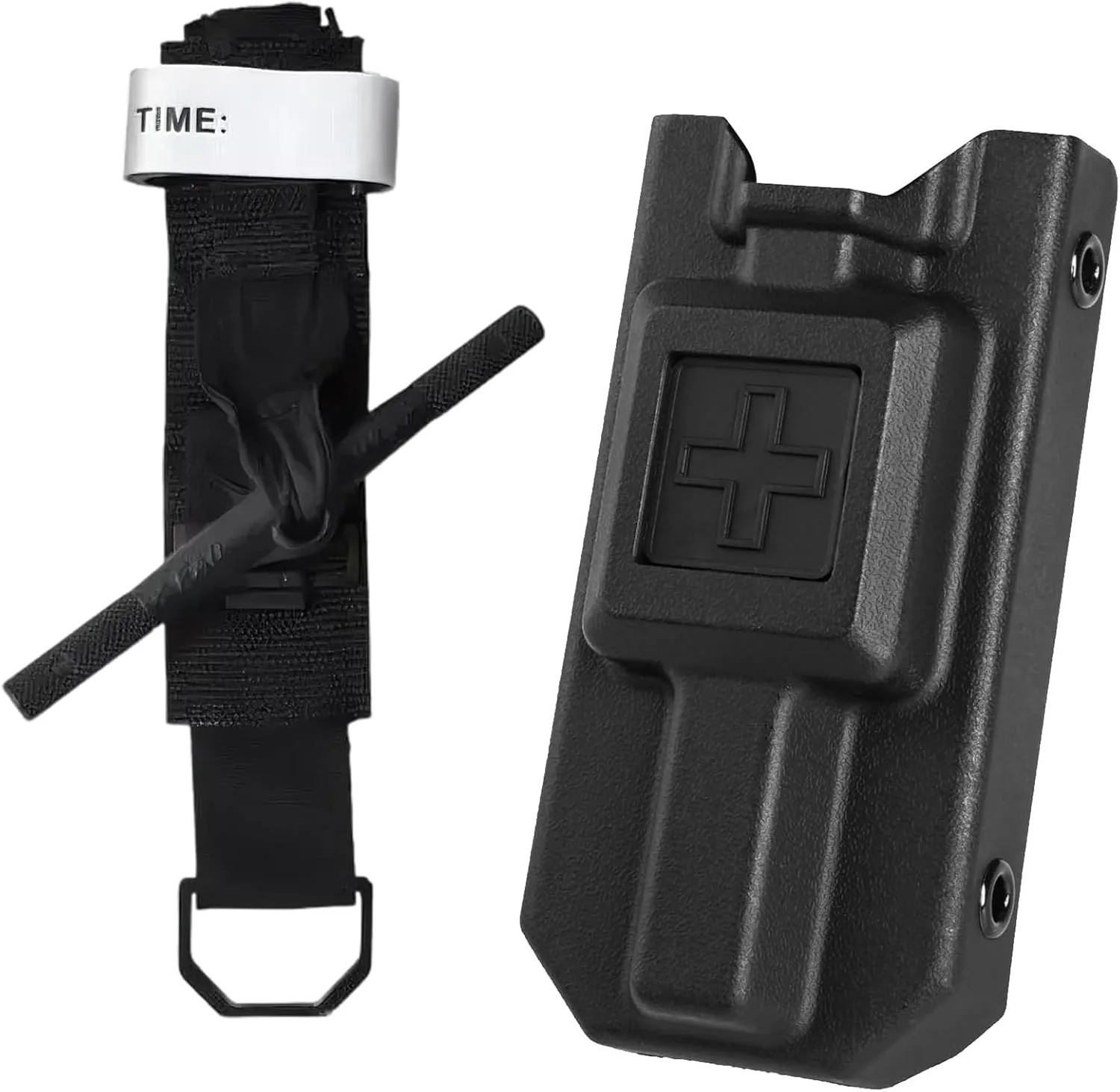 95cm Multifunctional Rotary Tourniquet, Tactical Arterial First Aid Tourniquet Holster Case for Military Outdoor Hunting